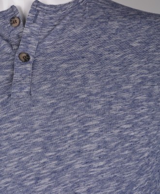 %100 Pamuk Penye Düğmeli T-shirt (1185) - Thumbnail
