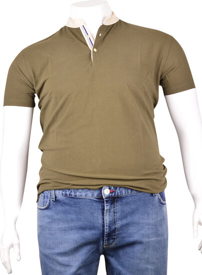 Pike Kumaş Düğmeli T-Shirt (dy0370)